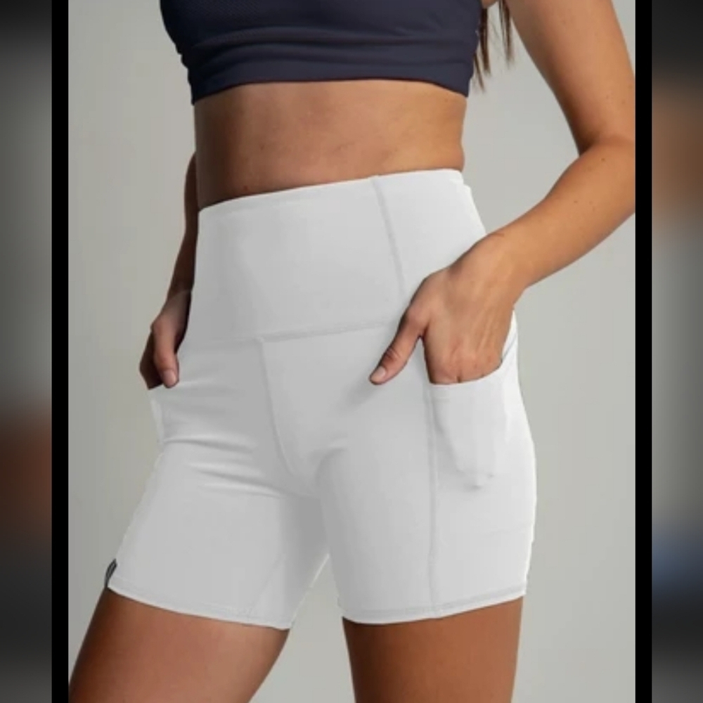 Offline By Aerie Womens Beige Biker Shorts Size Large